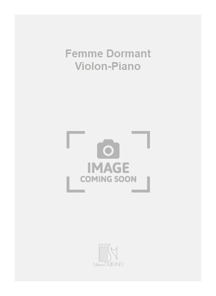 Femme Dormant Violon-Piano